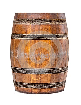 Old wooden barrel