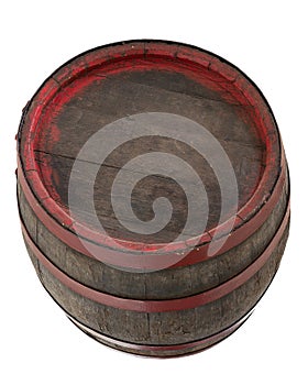 Old wooden barrel