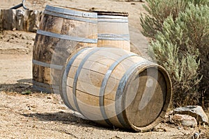 Old Wooden Barrels