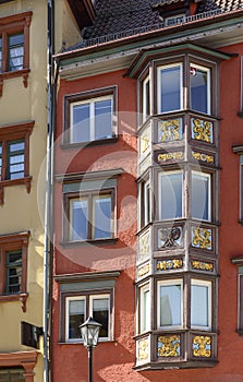 Old wooden bay-window, Rottweil, Germany