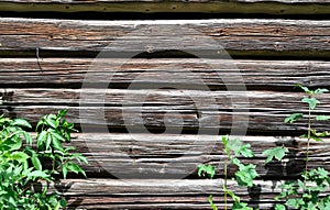 Old wooden beams - background