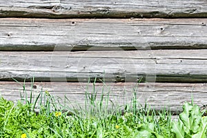 Old wooden beams boards, background