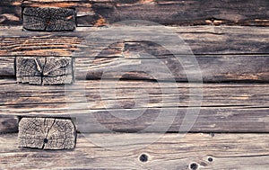 Old wooden beams wall. Texture. Background.