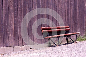 Old wooden bench