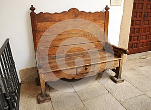 Old wooden bench, Spain