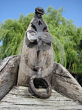 Old wooden boat details