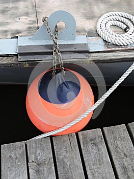 Old wooden boat details