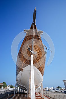 Old wooden Boat Oman dhow