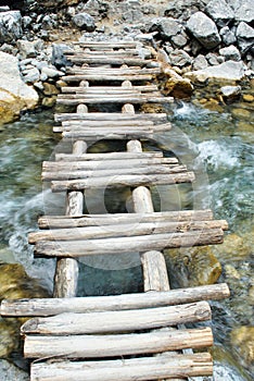 Old wooden bridge