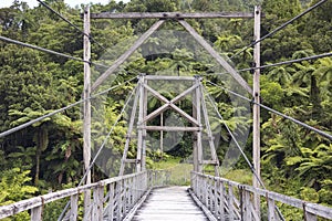 Old wooden bridge, New Zealand