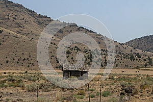 Old wooden building near Frenchglen, Oregon