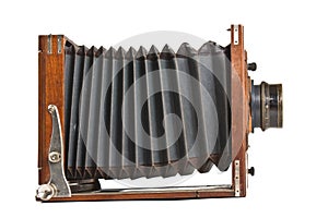 Old wooden camera