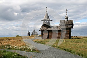 Old wooden church on Kizhi island