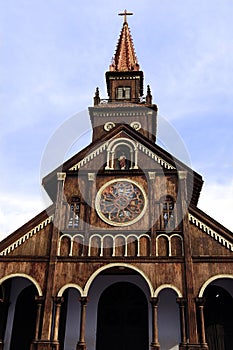 Old wooden church in Kontum