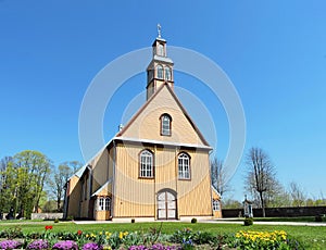 Old wooden church , Lithuania photo