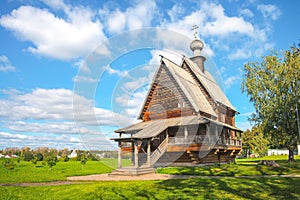 Old wooden church in Suzdal, Russia