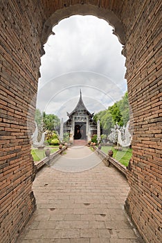 Old wooden church of Wat Lok Molee, Chiangmai, Thailand