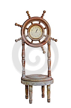 Old wooden clock