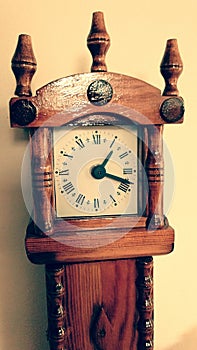 Old wooden clock