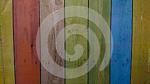 Old wooden colorful plank texture background