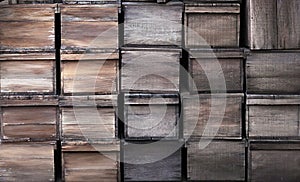 Old wooden crates texture