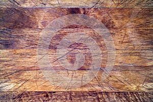 Old wooden cutting board background texture photo