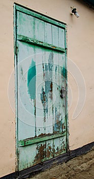 Old wooden dirty door