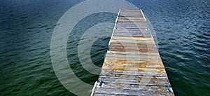 Old Wooden Dock by Water