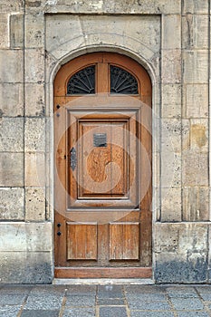 Old wooden door