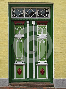 Old wooden door