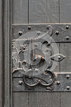 Old wooden door