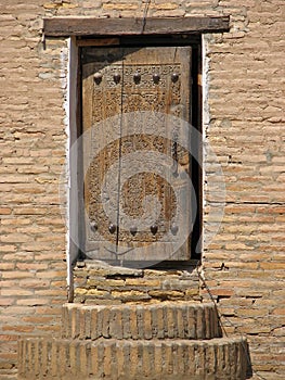 Old wooden door