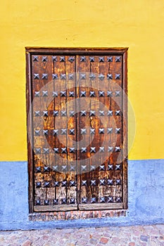 Old Wooden Door Carrera Del Darro Albaicin Granada Spain photo