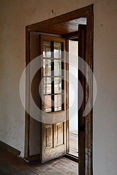 Old wooden door photo