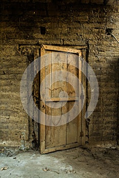 Old wooden door photo