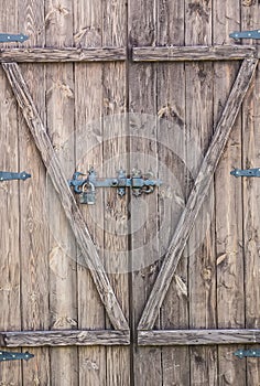 old wooden door