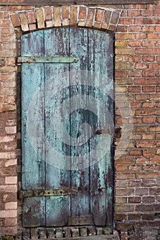 Old Wooden Door With Patina photo