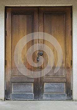 Old wooden door