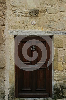 Old Wooden Door in St Emilion