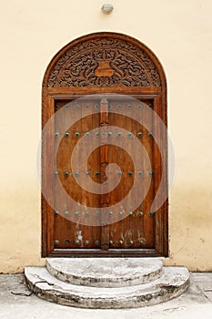 Old wooden door at Stone Town