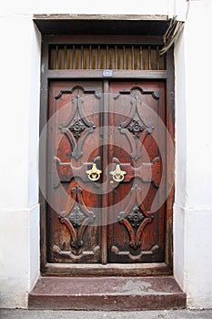 Old wooden door at Stone Town