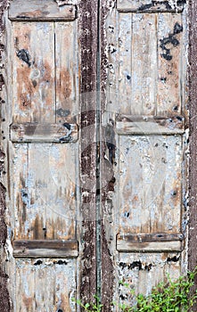 Old wooden doors, textures