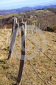 Old wooden fence