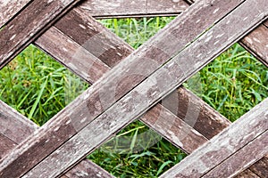 Old wooden fence