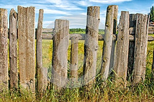 Old wooden fence