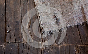 Old Wooden Floor Rug