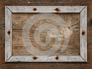 Old wooden frame