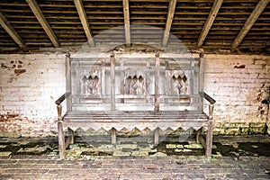 Old Wooden Garden Bench.