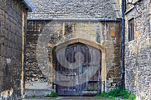Old wooden Gate at Oxford Campus.
