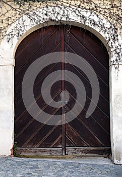 Old wooden gates